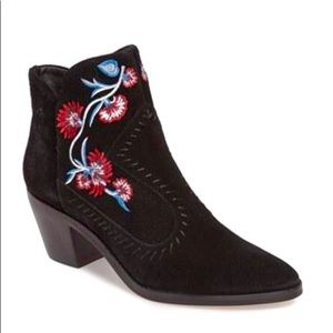 Rebecca Minkoff Lulu Black Suede Booties